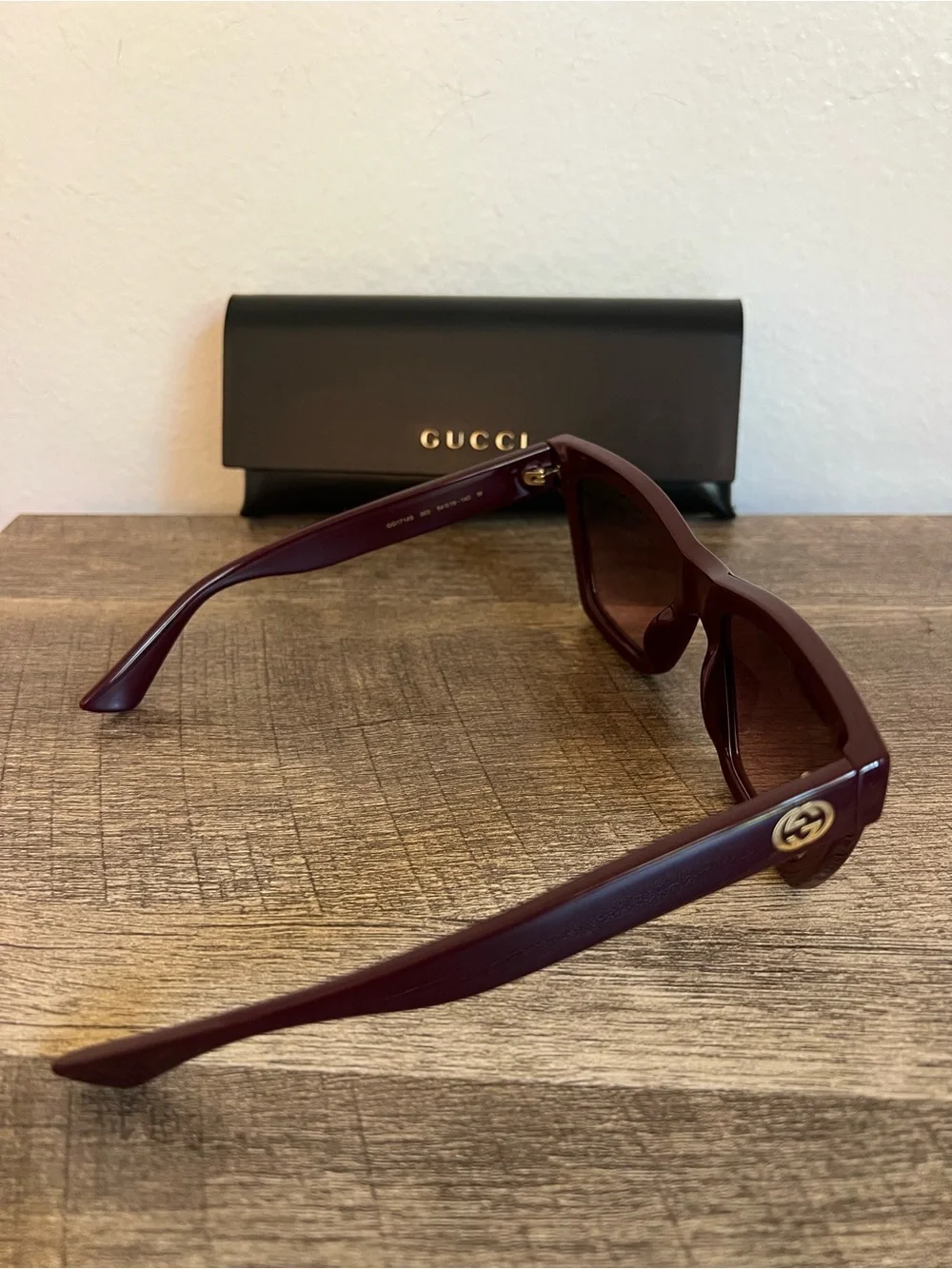 Gucci GG1714S-003 Burgundy Cat-Eye 54mm Sunglasses